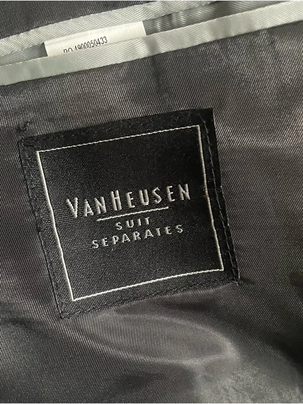 Van Heusen Men's Black Two-Button Suit Jacket